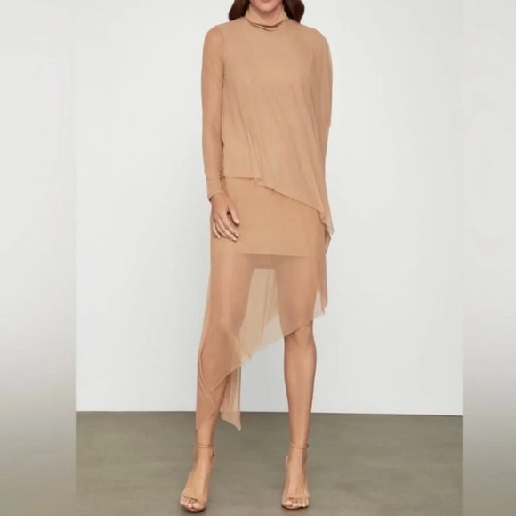 BCBG MaxAzria Asymmetrical layered turtleneck Dress - Picture 2 of 12